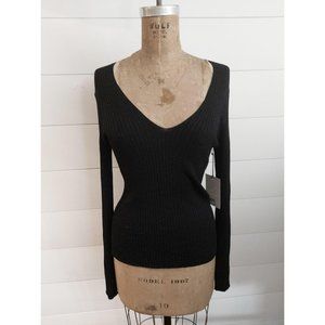 Lewit Women's Sparkle Knit Ribbed Sweater